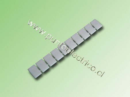 MARCA EN BLANCO PARA BORNE DE 4mm2 TIRA 10 UNIDADES - PE200021