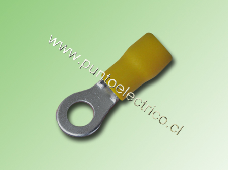 TERMINAL ANILLO 12/10 AWG COLOR AMARILLO PERF. 5.3mm - PE130183