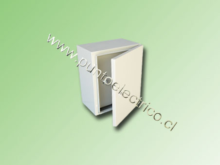 CAJA METALICA C/PUERTA INTERIOR 600x400x200mm RAL 7032  IP66  - PE240051