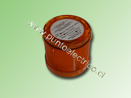 MODULO BALIZA TIPO LED 250V AC/DC COLOR AMARILLO 70mm. PE170107