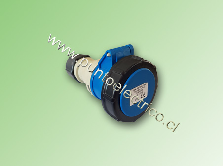 ENFUCHE HEMBRA VOLANTE 2P T16Amp. 250VAC. IP67. PE200501