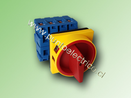 SECCIONADOR  0-1    32 AMP. 4 P MONTAJE A  PANEL C/PORTA CANDADO. COD PE180223