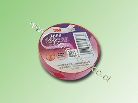 CINTA  AISLADORA  COLOR ROJO 3M 1500 18mm x 20m X 0.13MM PE110429
