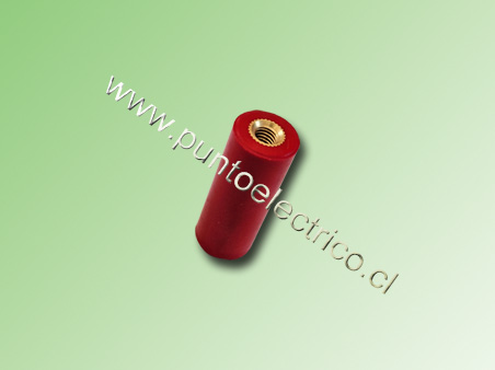 AISLADOR CILINDRICO 16x40mm HILO M6 – PE100104