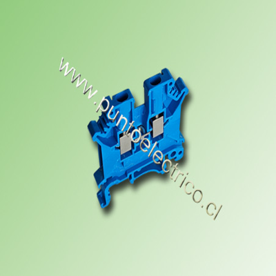BORNE DE CONEXION 2.5mm2 COLOR  AZUL . PE200040