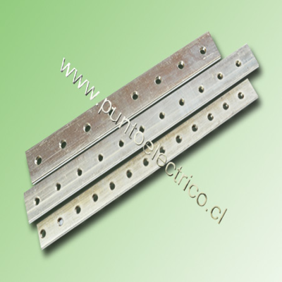 BARRA DE COBRE ESTAÑADA 30x5mm HILO M6 TIRA 2 MTS. 400Amp. PE200309