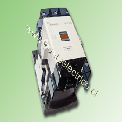 CONTACTOR TRIPOLAR  DACO 125 AMP. BOBINA 240VAC 2NA+2NC
